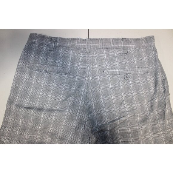 Mens AVIREX Shorts Sz: 38 Walking Outdoor Cotton Black Gray Plaid 4 Pockets - Picture 4 of 5
